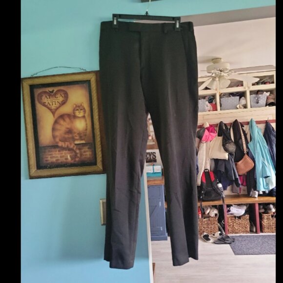 Men's size 33x32 Kenneth Cole Reaction brand black pants - Picture 1 of 2